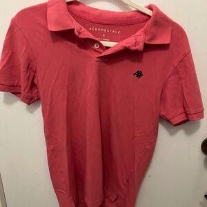 Aeropostale pink polo
